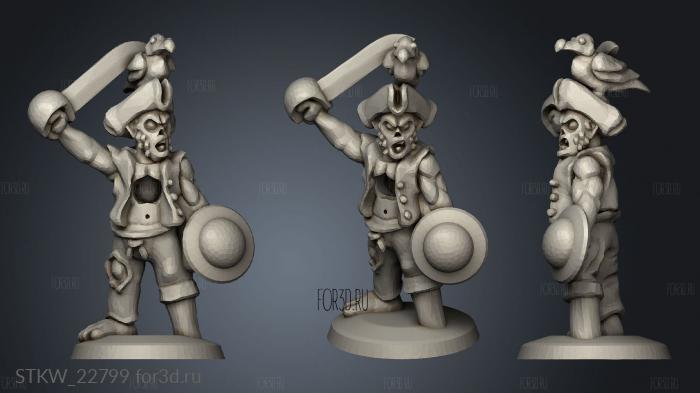 Undead Pirates Crew Champion 3d stl модель для ЧПУ