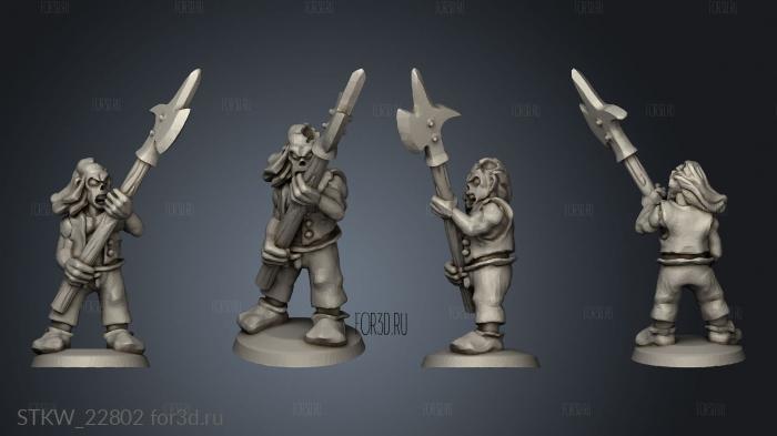 Undead Pirates Crew with Halberd 3d stl модель для ЧПУ