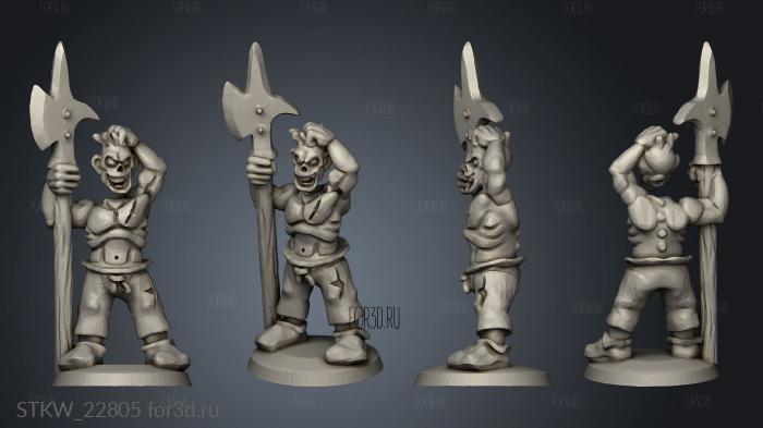 Undead Pirates Crew with Halberd 3d stl модель для ЧПУ