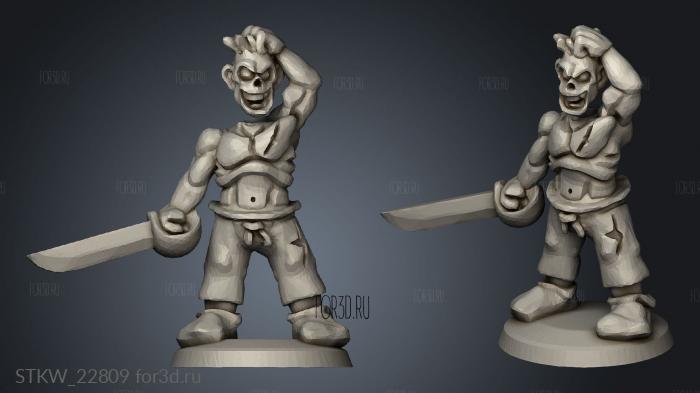 Undead Pirates Crew with Sword 3d stl модель для ЧПУ