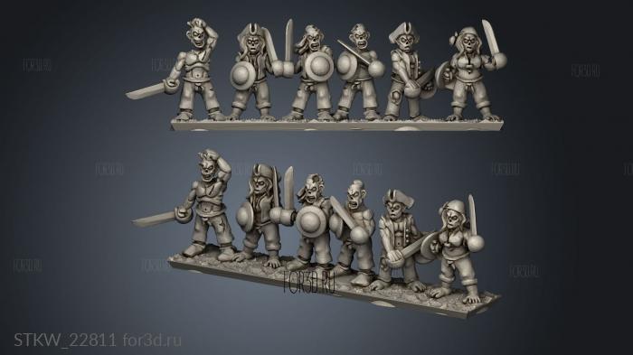 Undead Pirates Crew with Sword Strip 3d stl модель для ЧПУ