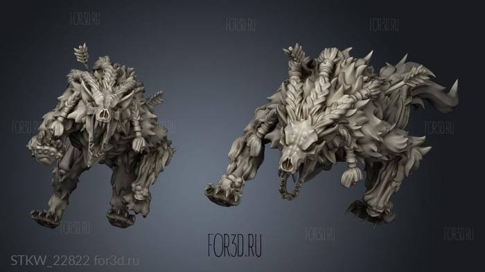 Undead Vikings Draugr hound alpha 3d stl модель для ЧПУ