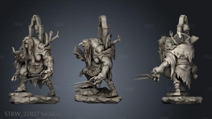 Unholy Night Bronze Frau Perchta 3d stl модель для ЧПУ