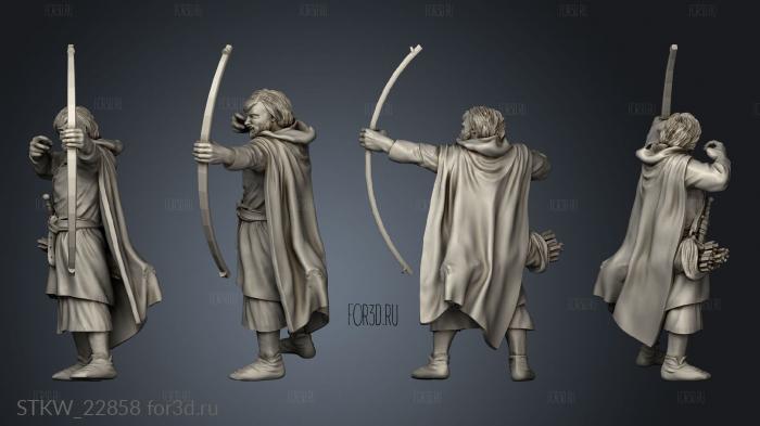 Honored Spanish Levy Archers Archer stl model for CNC