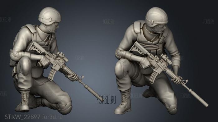 US Marines stl model for CNC