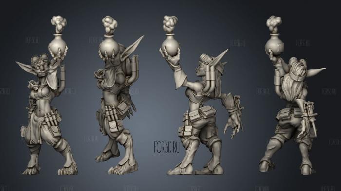 Alchemist Female Goblin 3d stl модель для ЧПУ