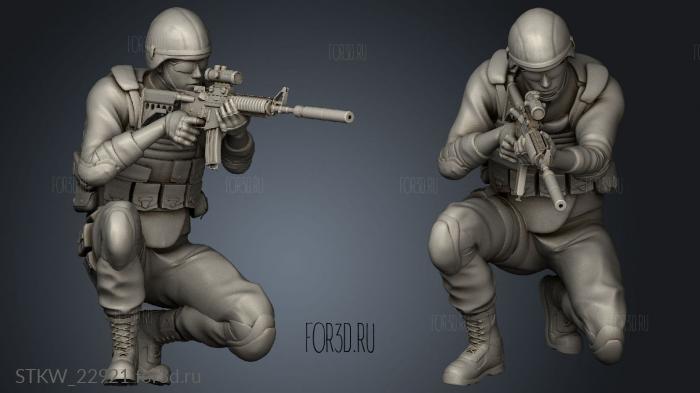 US Marines stl model for CNC