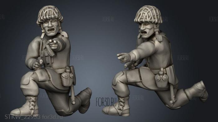 US Paratrooper Mortar Dog Trainer 3d stl модель для ЧПУ