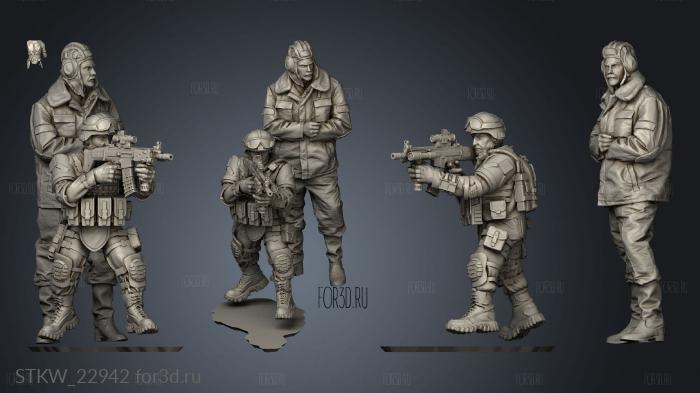 Usa soldier Modern stl model for CNC