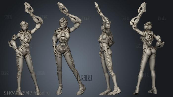 Va Tracer Widowmaker Overwatch Remix stl model for CNC