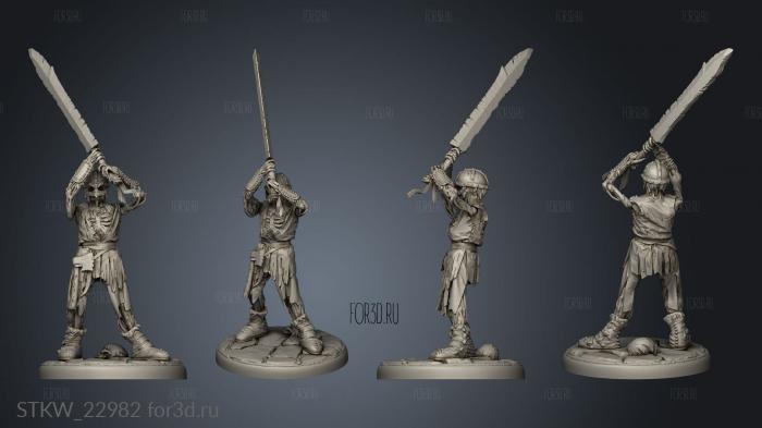 Valkyries and Draugr twoed sword 3d stl модель для ЧПУ