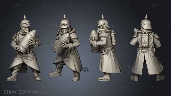 Light Artillery Crew 3d stl модель для ЧПУ