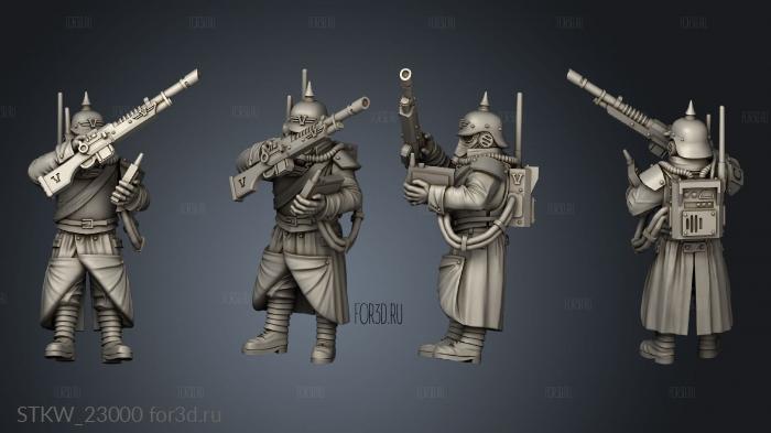 Regimental Commandant Officer stl model for CNC