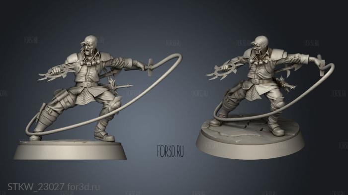 Vampire Hunters hunter male stl model for CNC