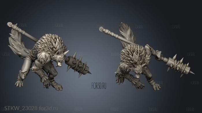 vampire hunters lupo werewolf 3d stl модель для ЧПУ