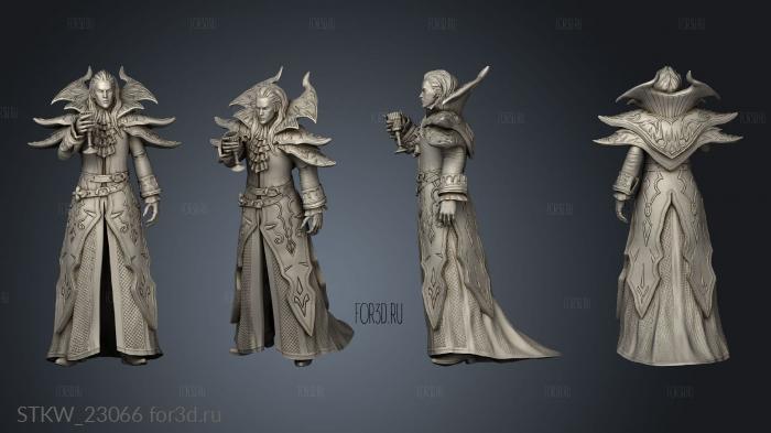 Vampire Lord stl model for CNC