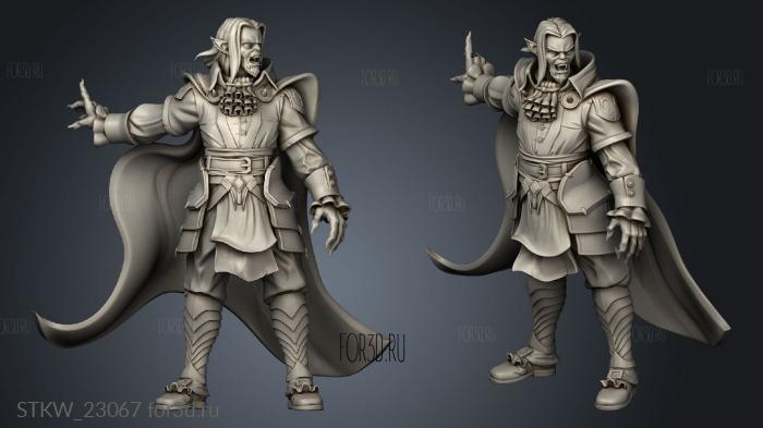 Vampire lord stl model for CNC