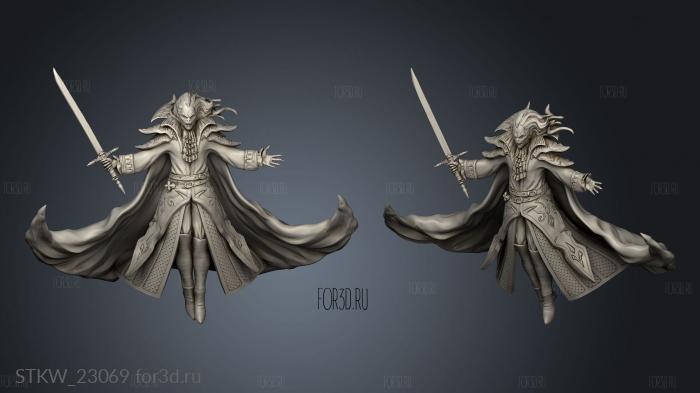 Vampire Lord Sword True Form stl model for CNC