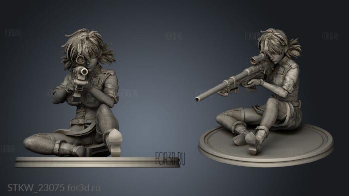 Vampire Soldier Two stl model for CNC