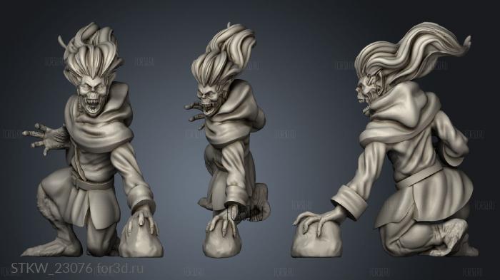 Vampire Spawn Male stl model for CNC