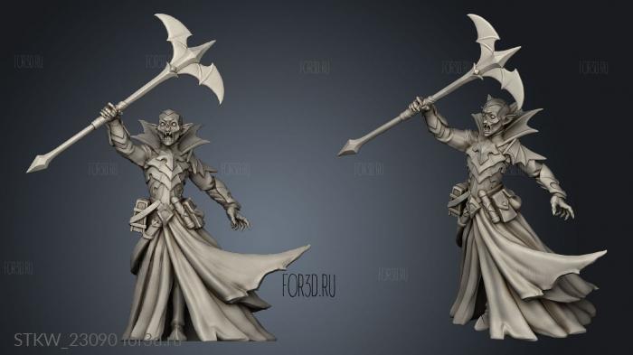 Vampires Lucien the Necromancer stl model for CNC