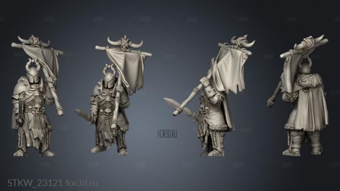 VARYAG WARRIOR BANNERMAN BANNER 3d stl модель для ЧПУ