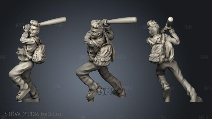 Vault Survivor Zack feet stl model for CNC