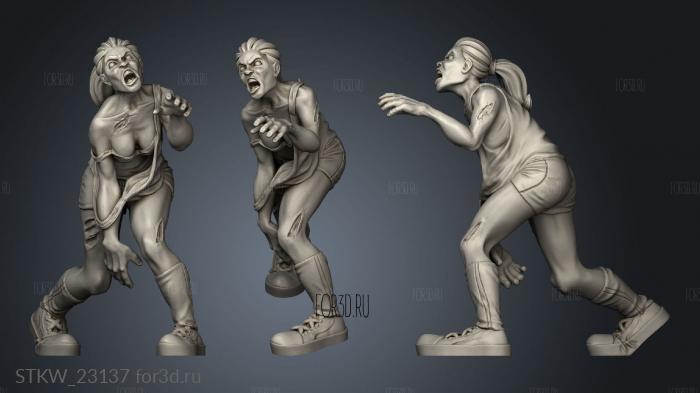 Vault Zombie 3d stl модель для ЧПУ