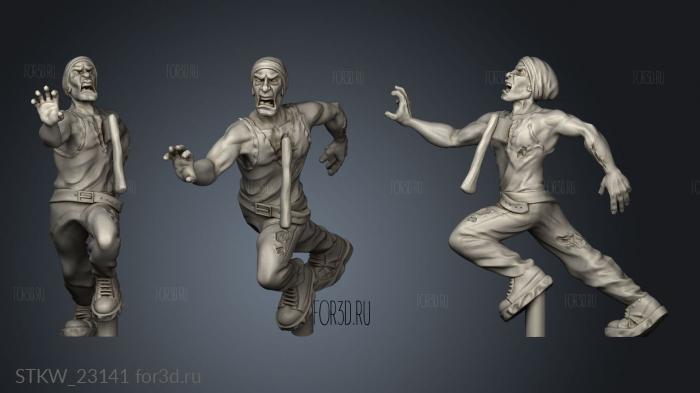 Vault Zombie Runner feet stl model for CNC