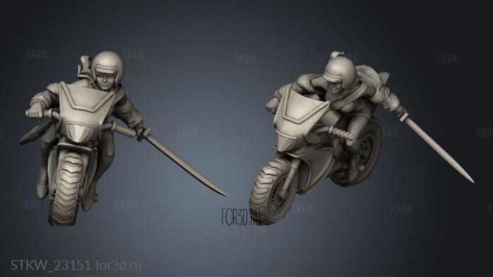 Vaultz Daphne On Motorcycle Alt 3d stl модель для ЧПУ