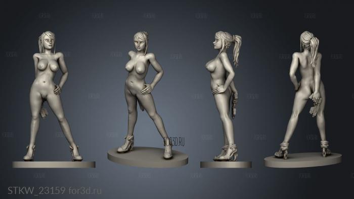 NSFW Samus stl model for CNC