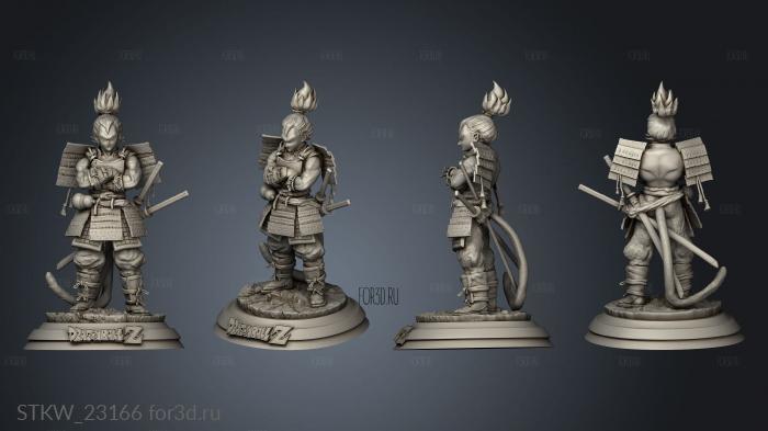 Vegeta Samurai stl model for CNC