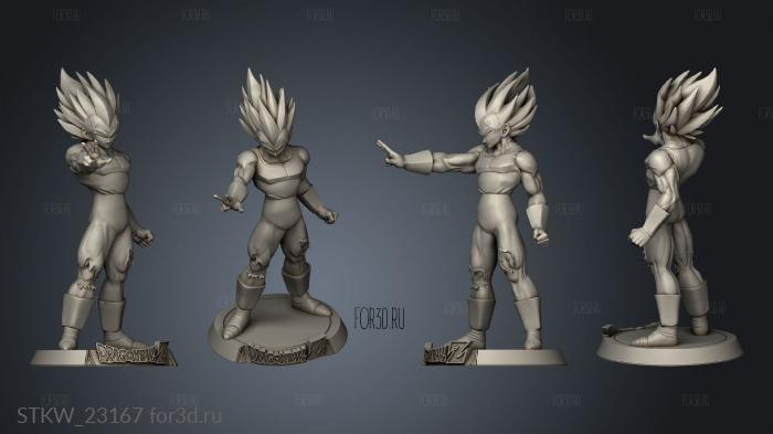 Vegeta Sculpture Sekai 3d stl модель для ЧПУ