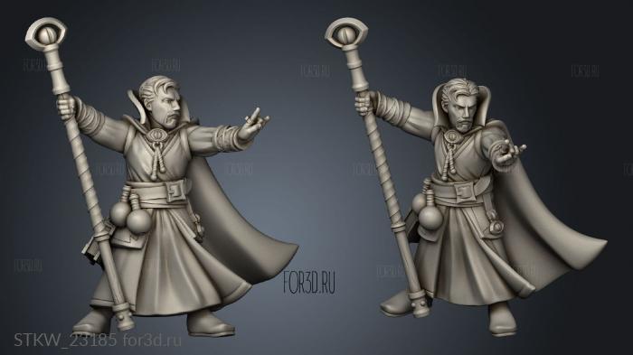 Vengeful Wizard stl model for CNC