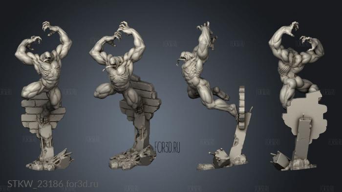 VENOM stl model for CNC