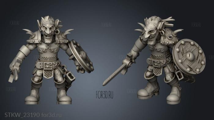 Camp Goblin Sentry stl model for CNC