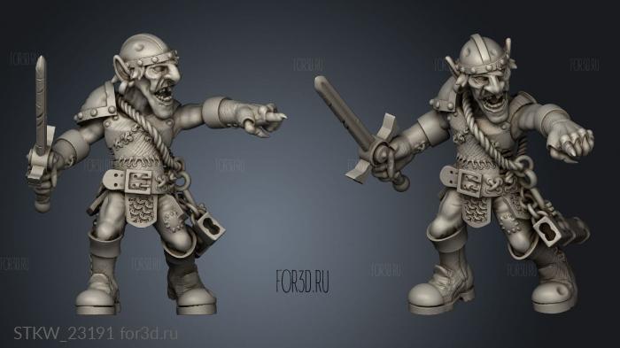 Camp Goblin Sentry stl model for CNC