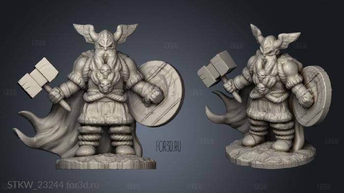 Vikings Dwarven Ruins Dwarf 3d stl модель для ЧПУ