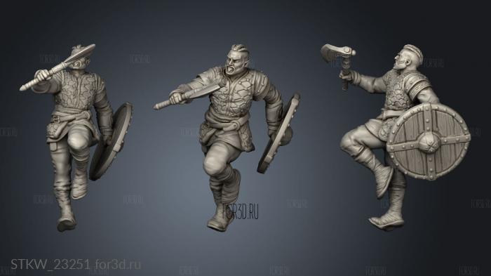 VIKINGS axe and shield 3d stl модель для ЧПУ