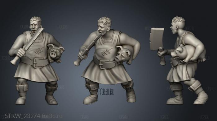 Villager Butcher 3d stl модель для ЧПУ