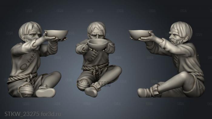 Villager Cripple 3d stl модель для ЧПУ