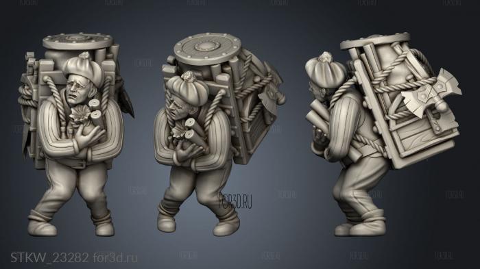 Villager Merchant stl model for CNC