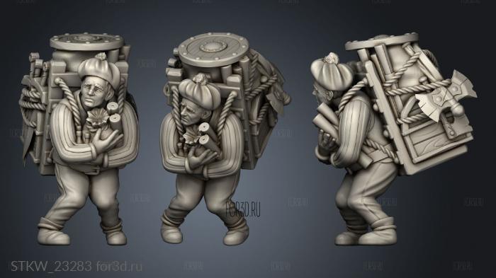 Villager Merchant stl model for CNC