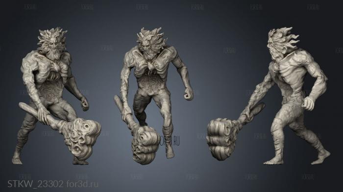 Villages stone troll 3d stl модель для ЧПУ