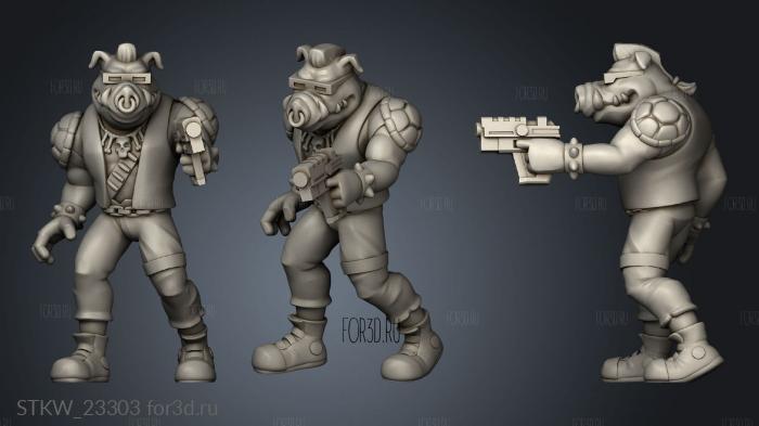 Villains stl model for CNC