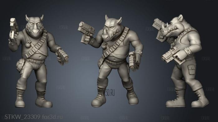 Villains stl model for CNC