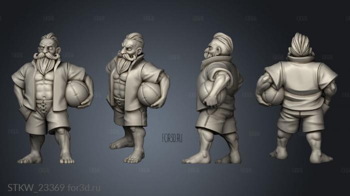 BEACH DWARF stl model for CNC