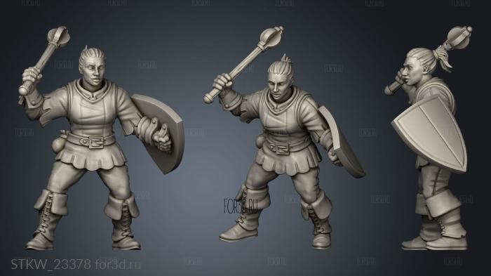 WOMEN GUARD 3d stl модель для ЧПУ