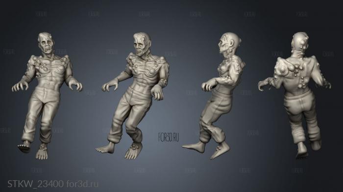 WALKING DEAD HORDE Walker 3d stl модель для ЧПУ