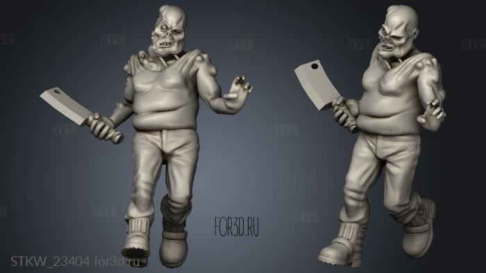 WALKING DEAD HORDE Walker 3d stl модель для ЧПУ